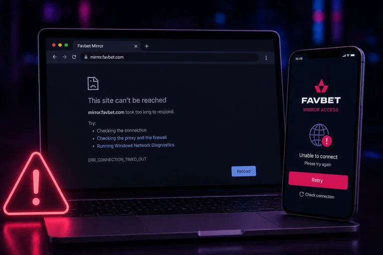 Помилка з'єднання при спробі відкрити сайт на ноутбуці та смартфоні